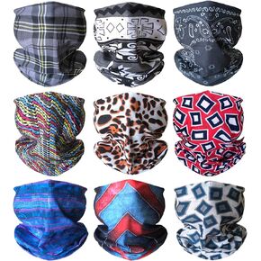 Headband Neck Gaiter Head Wrap Headwear Face Mask Magic Scarf Bandana for Men and Women