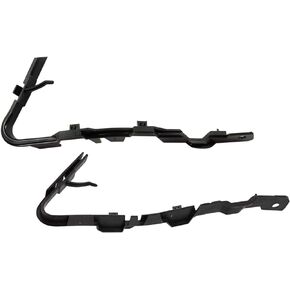Front Left Driver & Right Passenger Side Bumper Cover Bracket Set Pair Replacement For 2008-2016 Chrysler Town & Country Black Textured CH1042120 CH1043120 5113137AA 5113136AA