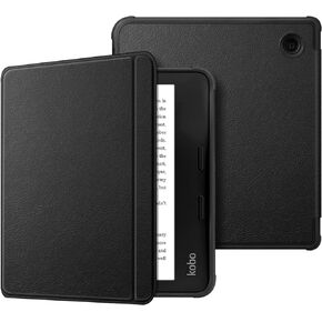 Fintie Slim Case for Kobo Libra 2 (2021 Release) - Soft TPU Protective Back Cover with Auto Wake/Sleep for 7" Kobo Libra 2 eReader, Black