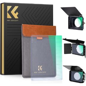 K&F Concept 4'' x 5.65'' Square Blue Streak Filter Cinema Blue Streak Filter Compatible with Tilta, SmallRig Matte Box Ultra-Slim Optical Glass with 28-Multi Coatings