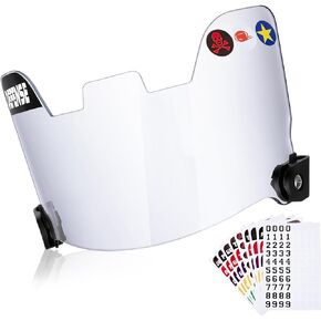 Football Visor Eye Shield Football Helmet Visor with Clips and Stickers Youth Face Visors for Football Sport Helmets Kids Adult