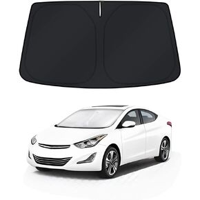 KUST Windshield Sun Shade for 2021-2024 Hyundai Elantra Accessories Sunshade Window Sun Visor Protector Foldable Blocks UV Rays Keep Your Car Cooler