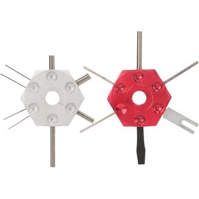 Aramox Wire Terminal Tool Kit, 2Pcs Metal Wire Terminal Tool Kit Metal Wire Connector Terminal Pin Extractors Auto Repair Tool for Car