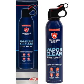 رذاذ حريق Vapor Clean من شركة Ready Hero - عبوة من 4 قطع - طفاية حريق محمولة للمنزل والسيارة والجراج والمطبخ - تعمل على الأجهزة الكهربائية والشحوم وحرائق البطارية والمزيد - صغيرة الحجم وسهلة الاستخدام in Kuwait