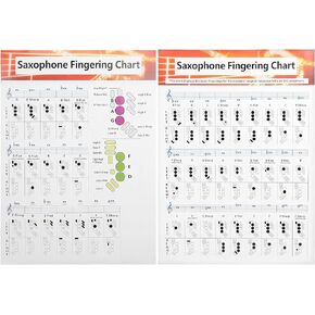 Vaguelly Saxophone Notes Chart Alto Sax Fingering Chart Saxophone Trill Chart Saxophone Chord Chart Saxophone Chord Poster Music Note Saxophone Wall Chart Guitar Fingerboard Coated Paper