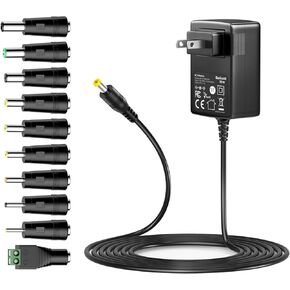 Universal Power Supply 9V 2A AC Adapter 100-240V AC to DC 9V 1.8A 1.5A 1A 0.8A 0.5A 450mA Power Adapter for LED Strip Light CCTV Camera Router Modem Toys DVD IR Illuminator ADSL Cats DVR