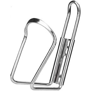 Bicycle Water Bottle Cage Holder Lightweight Aluminum Alloy for Outdoor Activities - Silver (1 PC)