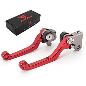 FXCNC Aluminum Dirt Bike Pivot Brake Clutch Levers Compatible with KLX140 KLX140L 2008-2021, KLX140G 2017-2021