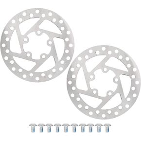 2Pcs 120MM Disc Brakes Discm, Aluminium Alloy Electric Scooter Disc Brake with 10Pcs Screw Compatible for XIAOMI PRO