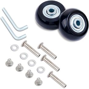 Luggage Suitcase Wheels Replacement Kit PU Bearing Wheels Skate Inline Outdoor Skate Replacement Wheels Multiple Sizes Set of (2) Wheels (OD:50 W:18 ID:6 Axles:35/40mm)