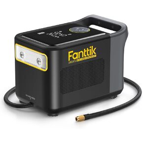 Fanttik X9 Ultra™ Portable Tire Inflator for Pickup Trucks | 3-in-1 Air Pump, Power Station, Flashlight | 6× Faster Inflator with Digital Gauge | Air Compressor for Cybertruck, SUV, EV, Compact Car