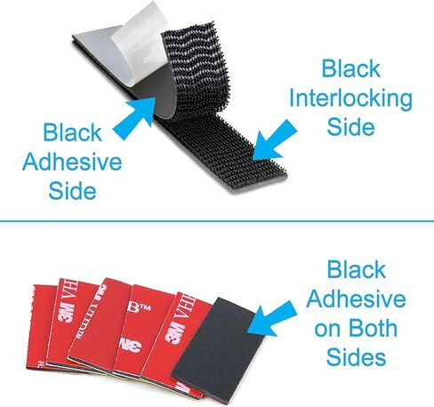 EZ Strips – Set of Black Interlocking Strips and Double-Sided Tape (Replacement Kit for EZ Skin Bundle) in Kuwait
