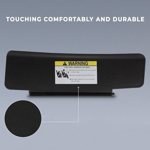 SCITOO Left Driver Side Black Sun Visor Assembly fit for 2006 2007 2008 2009 2010 2011 2012 2013 2014 2015 for Mazda MX-5 Miata (NE5169320D02) in Saudi Arabia