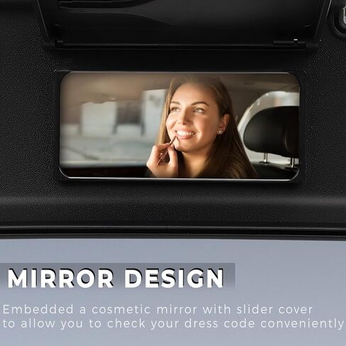 SCITOO Left Driver Side Black Sun Visor Assembly fit for 2006 2007 2008 2009 2010 2011 2012 2013 2014 2015 for Mazda MX-5 Miata (NE5169320D02) in Saudi Arabia