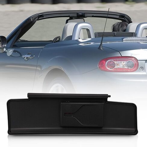 SCITOO Left Driver Side Black Sun Visor Assembly fit for 2006 2007 2008 2009 2010 2011 2012 2013 2014 2015 for Mazda MX-5 Miata (NE5169320D02) in Saudi Arabia