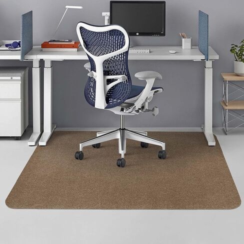 سجادة كرسي مكتب للأرضيات الصلبة والبلاط، 47 بوصة × 35 بوصة، سجادة كرسي تحت المكتب للأرضيات الصلبة، سجادة كرسي دوارة لألعاب الكمبيوتر، سجادة كبيرة مضادة للانزلاق لحماية الأرضية للمنزل والقهوة in Kuwait
