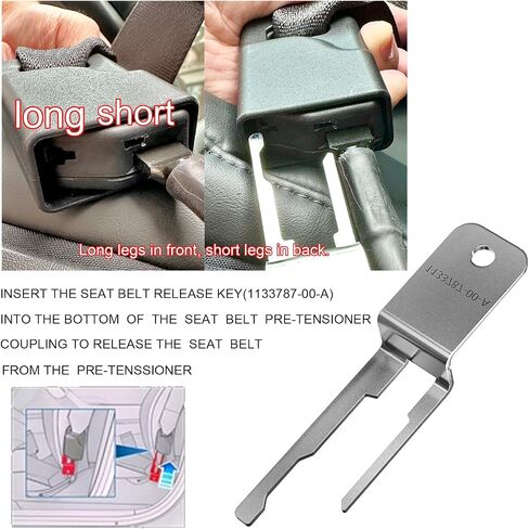 Car Seat Buckle Release Aid Compatible with Tesla Model 3/Y,Unbuckle Car Seat Release Tool,Seat Belt Release Tool,1133787-00-A Key(Upgraded version) in Saudi Arabia