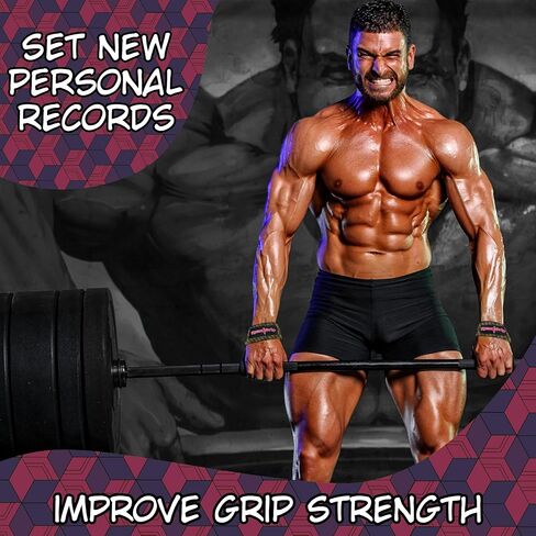 Anime Lifting Straps - Padded Wrist Straps for Weightlifting, Bodybuilding, Gym Workouts, Powerlifting, Deadlifts & Fitness (Soft Cotton 23.5 inch, 1 Pair) in Saudi Arabia