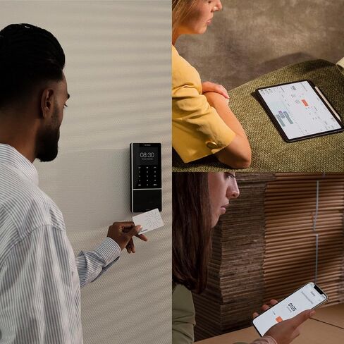 TM–616 ساعة وقت الموظف مع RFID وPIN، آلة بطاقة الوقت المكتبية لما يصل إلى 200 مستخدم، تسجيل الوقت، الجدولة، الجداول الزمنية، التقارير، Wi-Fi، تطبيق لنظام iOS/Android، ضمان لمدة 3 سنوات in Saudi Arabia