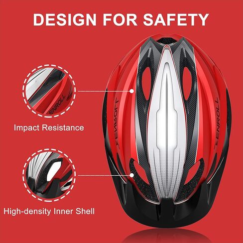 Adult Bike Helmet Bicycle Helmets for Men Women Cycling with Detachable Visor Stylish Lightweight in Kuwait