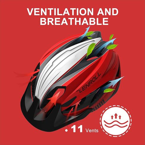 Adult Bike Helmet Bicycle Helmets for Men Women Cycling with Detachable Visor Stylish Lightweight in Kuwait