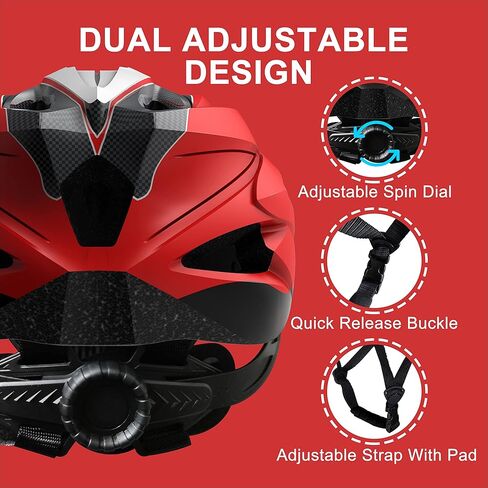 Adult Bike Helmet Bicycle Helmets for Men Women Cycling with Detachable Visor Stylish Lightweight in Kuwait