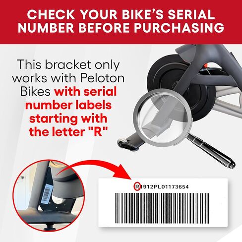 حاملات زجاجات بديلة لدراجة Peloton الأصلية 'R'، تحقق من الرقم التسلسلي للتوافق، لا تناسب جميع الدراجات الأصلية in Kuwait