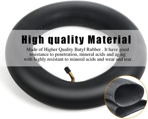 عبوتان من الأنبوب الداخلي، إطارات أنابيب داخلية مقاس 10 × 2.125 (10 بوصة)، إطار مطاطي سميك بديل مع 2 × عصا إطار للدراجات البخارية الكهربائية ودراجات الغاز ودراجات الجيب ودراجات التنقل in Kuwait