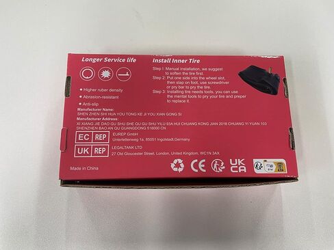 عبوتان من الأنبوب الداخلي، إطارات أنابيب داخلية مقاس 10 × 2.125 (10 بوصة)، إطار مطاطي سميك بديل مع 2 × عصا إطار للدراجات البخارية الكهربائية ودراجات الغاز ودراجات الجيب ودراجات التنقل in Kuwait