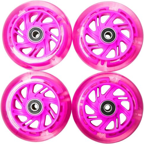 FREEDARE Scooter Wheels 100mm with Bearings Scooter Replacement Wheels 100mm Kick Scooter Wheels Set in Saudi Arabia