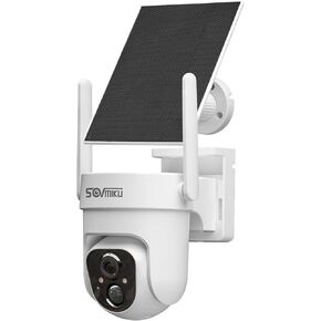 Vicohome 2CQ4 2K AI Solar Security Camera Wireless Outdoor,Battery Powered Cam, Color Night Vision,Two Way Audio, Motion Detection, Easy to Setup,Audible Flashlight Siren 180 Days Exchange Policy