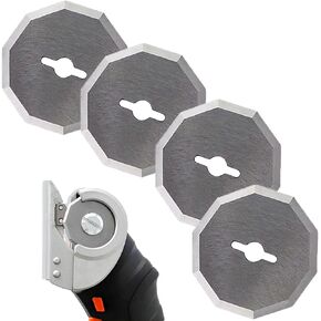 Replacement Rotary Blades Compatible with Worx WX082L 4V ZipSnip Cordless Electric Scissors, 4-Pack WA2300 Replacement Blades, (1-1/2"),Fits RC2600K, RC2601, RC2602, WX080L, WX081,WX081L