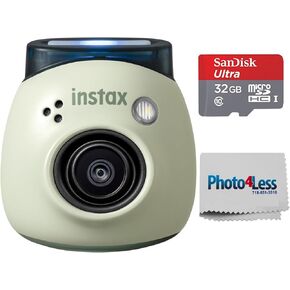 Fujifilm Instax PAL Digital Camera - Pistachio Green, Bundle with 32GB Micro SD Card