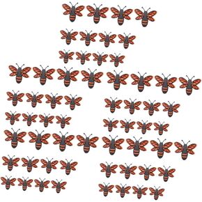 PRETYZOOM 2 Sets Honey Bee Decor 3 Sticker 3 Wall Decals 3D Wall Stickers Bees Wall Stickers Decals Bee Festival Decorations Yellow Bee Wall Stickers Gold Decor Pearl Paper Summer Window