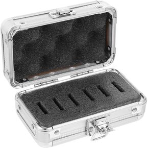 Box Filter Box Telescope Filter Case Aluminum Alloy Case Aluminum Case Hard Eyepieces Filter Storage Hard Storage Case with Foam Small Aluminum Carry Case Telescope Filter Holder