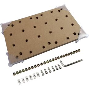 CNC MDF Spoilboard for 3018 CNC Router Machine, Size 30 x 18 x 1.2CM, 24 screw holes (M6 × 1)
