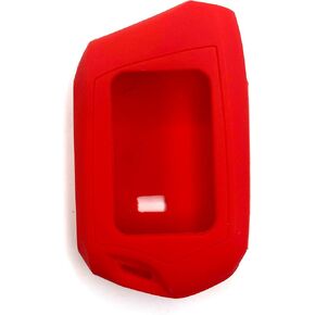 red RFX-2WT9-FM T9 Key Silicone Sleeve Waterproof Dirt Tolerance 2WT9R for FM 2-Way 3000-FT LCD 4 Side Buttons Silicone Shell only New Compatible Replacement For Compustar Part