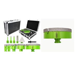 5" FACHLICH Diamond Core Drill Bits Set Tile Hole Saw Kit 6-127MM Beveling Chamfer Porcelain Granite Marble