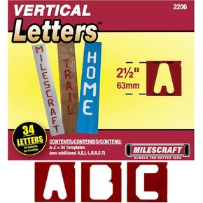 Milescraft Vertical Letters 2.5 inches (34Pc)
