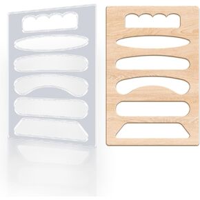 Board Handle Router Template Acrylic Router Template for Woodworking Inlay Template Charcuterie Board Handle Decorative Router Templates 7.9x11.8inch