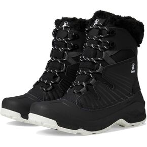 Kamik Women's Iceland F Winter Boots, Black/White, 10