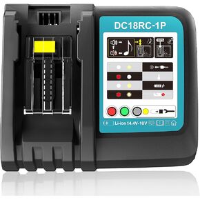 DC18RC 18V ليثيوم أيون شاحن سريع متوافق مع شاحن بطارية Makita 18V متوافق مع Makita Battery 14.4V-18V LXT LI-ION Charger