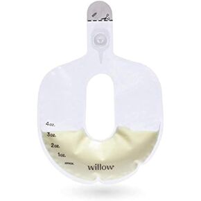 Willow Pump Spill-Proof Breast Milk Bags - 96 Ct - Holds 4 oz. Per Self-Sealing Storage Bag - Compatible with Willow 360 or Willow 3.0 Wearable Hands Free Breast Pump