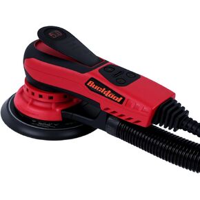 Bucktool 3.0 Amp 6 Inch Orbital Sander Brushless Motor, 4000-10000 Variable Speed, 5mm Orbit Diameter, with Precision Dust Control & 4 Sanding Pads