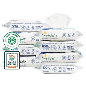 Our Wet Wipes | EWG Verified Safe | 100% Water & Plant Based | Unscented & Safe for Sensitive Skin | Fragrance Free and Totally Chlorine Free (8 packs, 512 wipes)