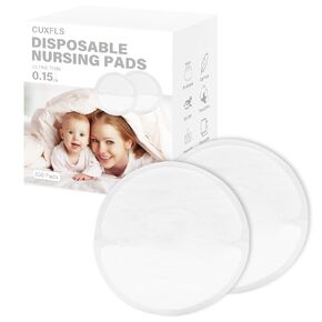 Ultra-Thin Disposable Nursing Pads, Highly Absorbent and Breathable Breastfeeding Pads Comfortable Wear Essentials for Moms (200 Count)