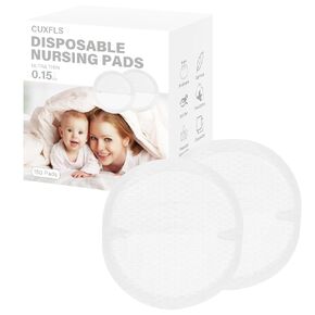 Disposable Nursing Pads for Breastfeeding Absorbent, Breastfeeding Pads for Leaking Milk Nipple Pad Thin & Dry Breast Pad with Leak-Proof Design-200Count Soft & BPA-Free
