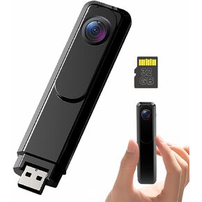 Body Camera with Video Recording, HD 1080P Body Cam with Back Clip, Small Cameras Portable with Loop Recording, Mini Police Bodycam with 32GB SD Card for Vlogging, Plog, Sports, Traveling