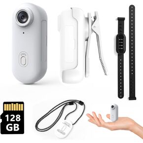 1080PMini Body Camera, 128GB Small Body Camera, 360° Rotatable Clip & Magnetic Lanyard, Easy to use for Recording Life, Work, Speeches, Traveling and Pet Walks