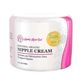 Mommy Knows Best Organic Nipple Cream for Breastfeeding - Lanolin Free - Soothing All Natural Breast Pump Lubricant for Nursing - Baby Safe - 2 oz